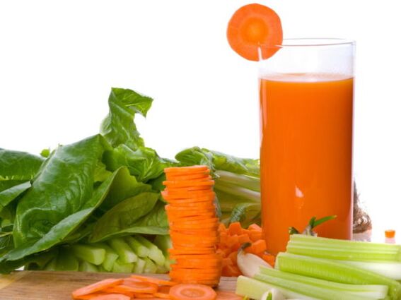 Jugos recién exprimidos de las venas varicosas